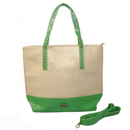 Coach Stud North South Large Green Totes CJF - Click Image to Close